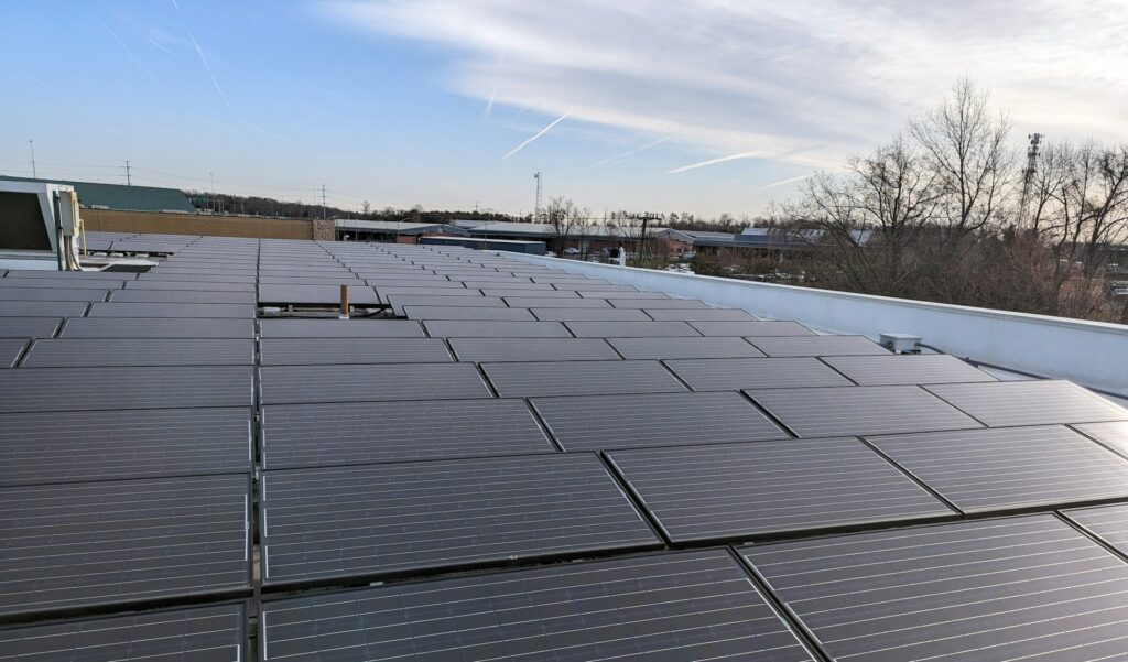 commercial roof solar panels