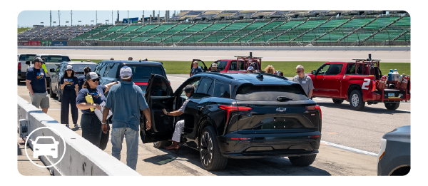 Electric vehicles at Kansas Speedway