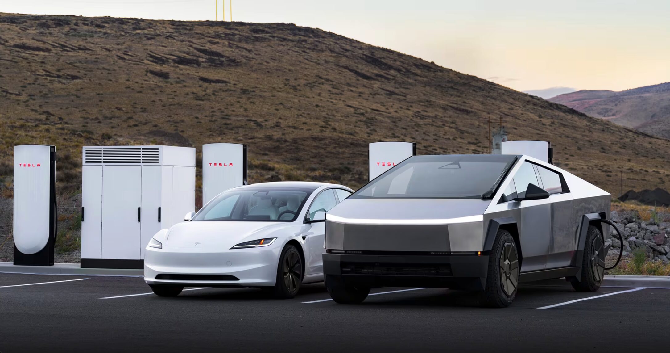 Tesla Supercharger installation for commercial EV charging