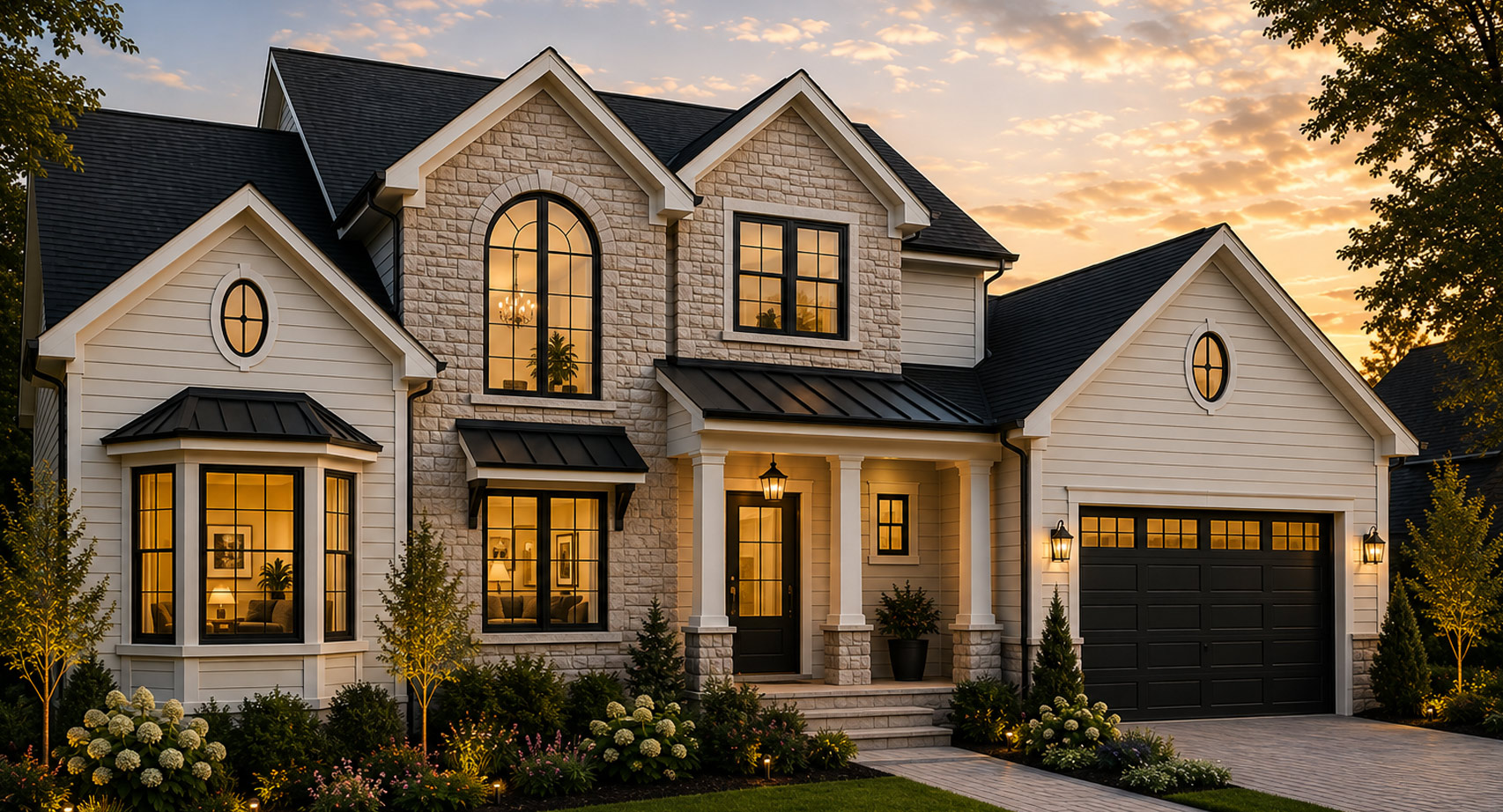 Custom-sized residential windows designed for unique home openings