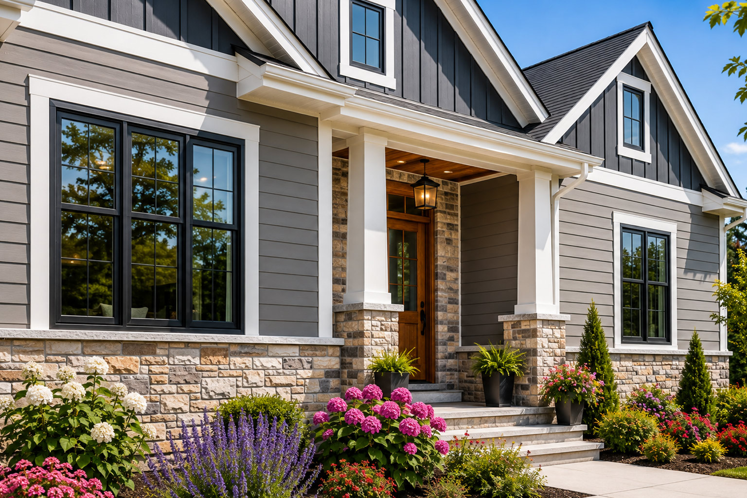 Residential siding exterior